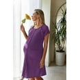 thumbnail image 7 of KISSGAL 3 in 1 Nursing Dress Maternity Nightgown Labor/Delivery Breastfeeding Birthing Gown with Button, 7 of 7
