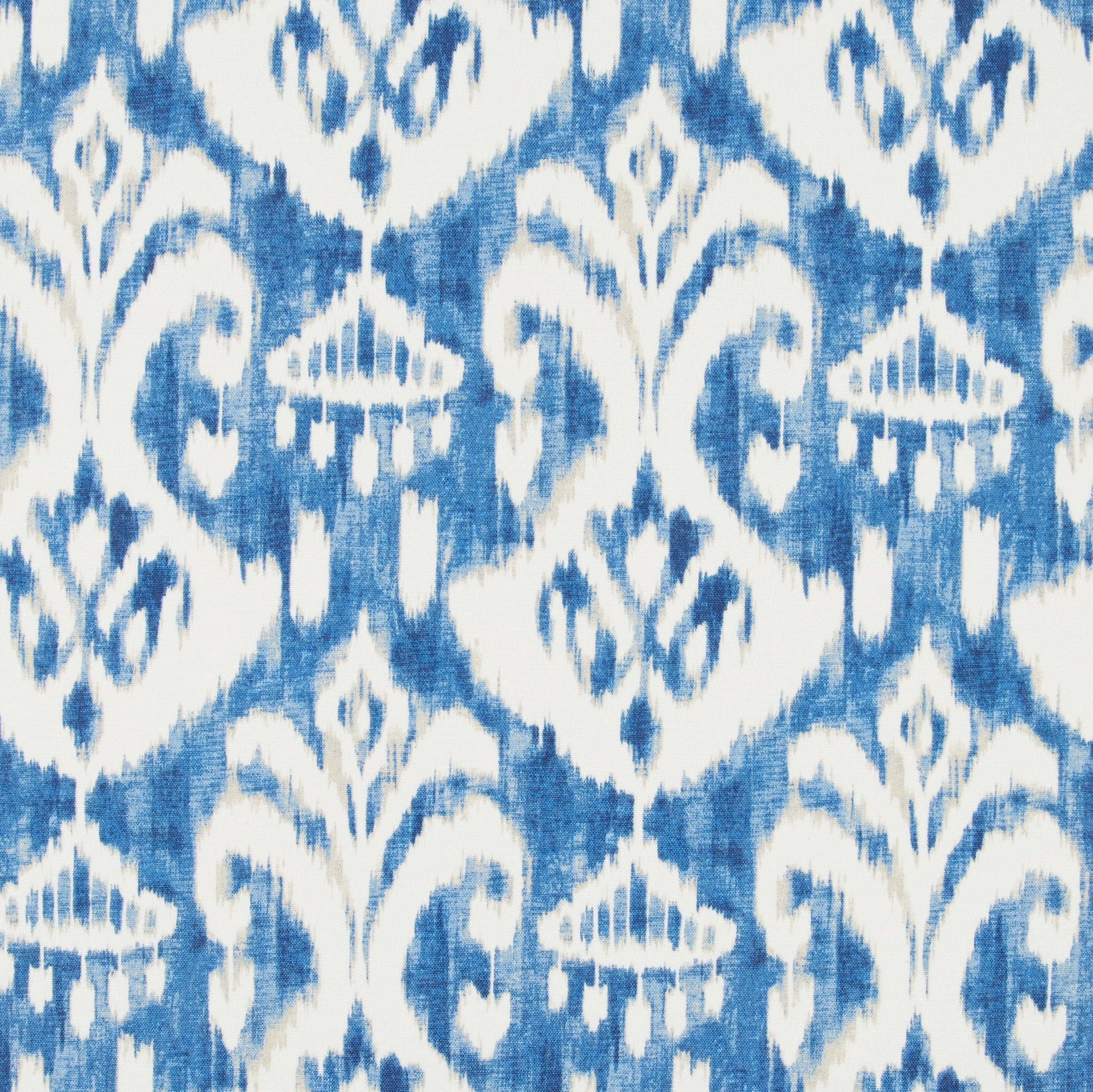 Sorra Home Indigo and Cream Indoor/Outdoor Cushion Set, Bristol