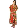 thumbnail image 1 of Bimba Nursing Cotton Kaftan Maternity Night Wear| Delivery Gown- Front Buttons, 1 of 8