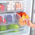 thumbnail image 3 of Fridge Organizer,4 Pack Refrigerator Organizer Bins,fridge Organizers And Storage Clear With Handle & Lid,fruit Containers For Fridge,fridge Storage T, 3 of 5
