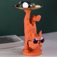 thumbnail image 4 of Figurita de resina de Bulldog Francés, bandeja de almacenamiento de llaves para joyería, decoración de mesa (naranja) Ehuebsd Libre de BPA, 4 of 8