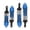 Blue, variant on YAHHU 4pcs Aluminum Alloy Metal Front & Rear Shocks Struts Damper Set for 1/10 Traxxas SLASH RC Car Upgrade Parts (100mm & 115mm / 3.9 & 4.5 inches), Light Coffee