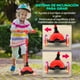 thumbnail image 2 of Monopatin Scooter para Niños de 2 a 5 Años Hurtle, 3 Ruedas con Luces LED, Mini Kickboard con Freno, Manillar Ajustable de 63 cm a 71 cm, Antideslizante, Patin del Diablo, Rojo, 2 of 7