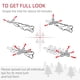 thumbnail image 4 of Lápiz artificial Christmas Tree HOMCOM de 7 pies con 499 puntas, 4 of 9