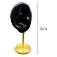 thumbnail image 3 of serony Earring Display Stand Ear Model Stud Holder with Base for Birthday Showcase Black Right, 3 of 9