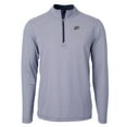 thumbnail image 2 of Men's Cutter & Buck  Navy/White UTEP Miners Big & Tall Virtue Eco Pique Micro Stripe Recycled Quarter-Zip Pullover Top, 2 of 3
