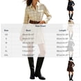 thumbnail image 6 of Women Vintage Plaid Mini Shirt Dresses Elegant Pleated Long Sleeve Button Down Dresses Collared A-Line Flowy Babydoll Dress, 6 of 6