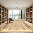 thumbnail image 2 of ODIKA 6'x9' Machine Washable Non-Slip Area Rug, Geometric Beige High Traffic Rug, Beige, 1040569, 2 of 7