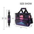 thumbnail image 3 of FORMRS Insulated Cooler Bag 24 Cans Capacity Soft Leakproof Lunch Box with Side Pockets, Night Neon Road, 3 of 7