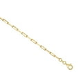 thumbnail image 3 of JewelStop Sterling Silver Diamond Cut Finish 2.95mm (14k Yellow Gold Plated) Paperclip Chain with Lobster Clasp - 18", 3 of 5