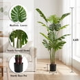 thumbnail image 2 of Verdelure 4.6FT Artificial Plant Fake Tropical Potted Tree Indoor Faux Floor Plant for Home Office Decor, 2 of 8