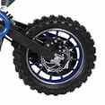 thumbnail image 4 of Mohsoe Gas Powered Mini Motorcycle 49cc 2-Stroke, 10 Inch Anti-Slip Tires, Front Rear Disc Brakes, Shock Absorption Springs, Steady Acceleration, for Kids 1.2-1.6m Tall, 47 x 33 x 22 Inch, 4 of 10