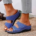 thumbnail image 2 of DAFEI Sandales Confortables à Talon Compensé pour Femme Été à la Mode Talon Incliné Semelle Épaisse Sandales de Plage Rétro Stylées, 2 of 8