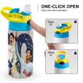 thumbnail image 4 of Son Heung-min-theme One-Touch Pop Top Water Bottle Stainless Steel Leak-Proof Sports Children's Bottle blue 12oz, 4 of 6