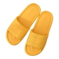 thumbnail image 2 of ZTTD Couples Home Bathroom Non-Slip Soft To Wear Slippers Flip Flops The Flat Shoes Yellow, 2 of 3