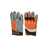 Race-Driven ATV MX Off Road Silicone Fingertip Riding Gloves Orange Medium