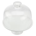 thumbnail image 6 of Gymnture White Cake Stand with Glass Dome Lid and Nordic Fruit Platter, 6 of 10