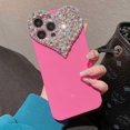 thumbnail image 2 of Cute iPhone 11 Pro Max Case 3D Glitter Sparkle Bling Case for Women Girls, Pretty Rhinestone Diamond Cute Love Heart Pattern Soft Bumper Case Cover for iPhone 11 Pro Max 6.5 Inch, 2 of 13