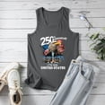 thumbnail image 5 of UngA 250th Anniversary USA Tank Tops Women USA T Shirt American Flag Tee Tops 4th of July Patriotic Freedom Sleeveless T-Shirts for Women (Grey,M), 5 of 8