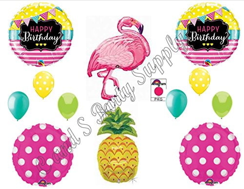 Hawaii Party Flamingo Foil Balloon Pineapple Summer Wedding Birthday Party Decor 
