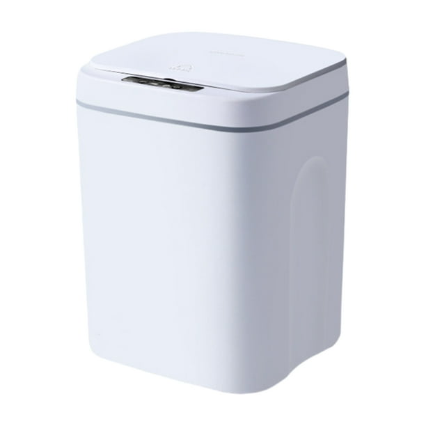 Monstrate Experiencia plástica de eliminación automática de desechos con manos libres Bote de basura sellado y bloqueado por olores Suministros de limpieza para el hogar Modo dual blanco 14L