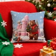 thumbnail image 2 of Cheapark Gift Christmas Pillow Covers 17.7x17.7 Inches, Decorative Soft Fabric Pillow Cases with Hidden Zipper, Wrinkle-Free Design for Living Room Bedroom Christmas Holiday Decor, 2 of 6