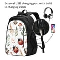 thumbnail image 2 of Balery Watercolor Ladybug Mochila con carga USB para hombre y mujer - Mochila impermeable y antirrobo para laptop con puerto USB para viajes, trabajo, 2 of 7