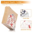 thumbnail image 5 of Yayeee Napkin Holder for Table Kitchen Paper Tissue Organization, Starfish Seashell, 5 of 8