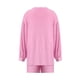 thumbnail image 4 of VISgogo - Conjunto de pantalones cortos para mujer, blusa de manga larga de color sólido con botones y pantalones cortos con cintura elástica VISgogo moda, 4 of 10