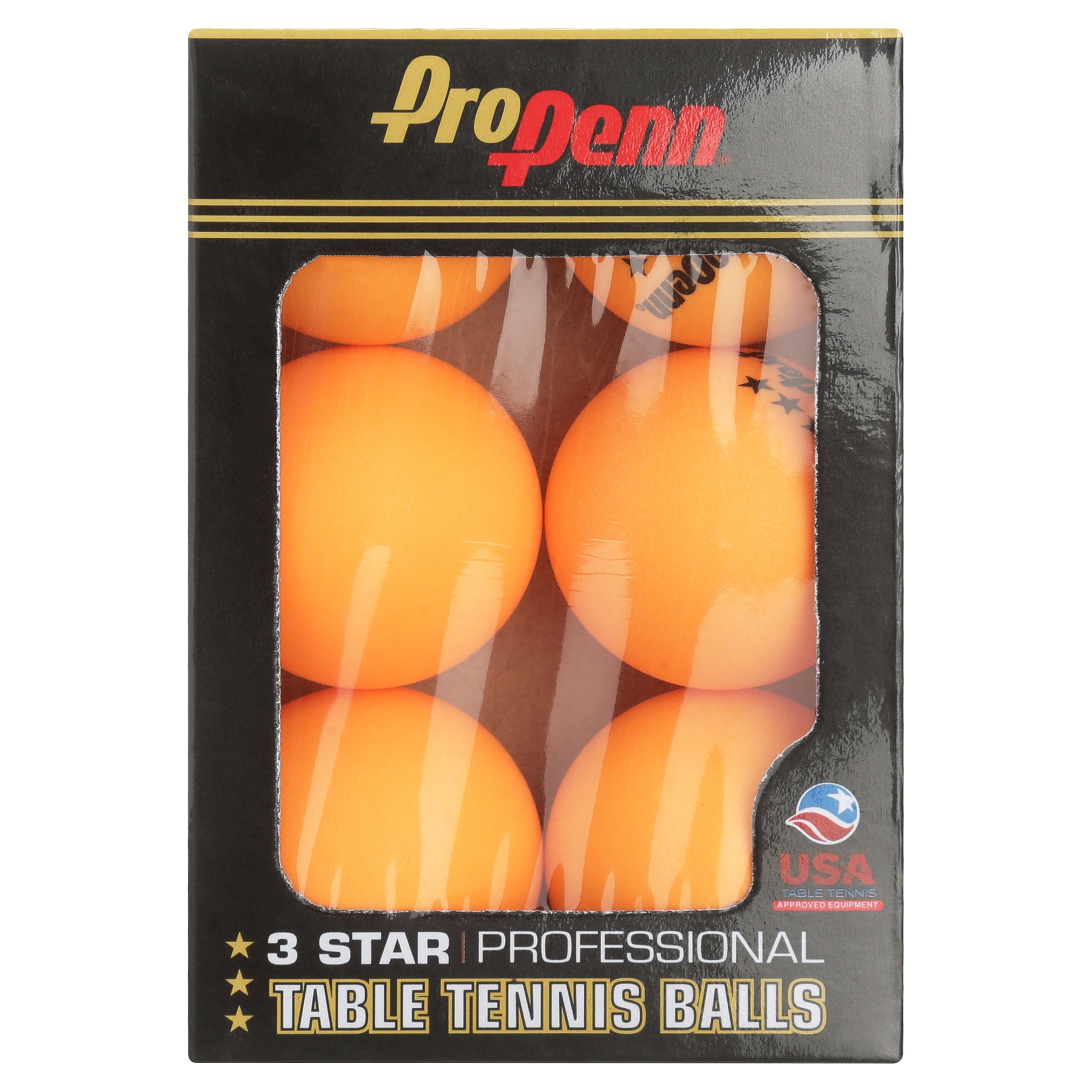Set 6 Ping Pong Balls Orange 