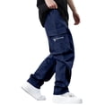thumbnail image 4 of Hinvhai Hiking Pants Men Lightweight Quick-Dry - Water Resistant Stretch Travel Cargo Pants with Muti Pockets for Outdoor Fishing Navy, 4 of 9