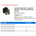 thumbnail image 2 of Auxiliary Battery Relay - Compatible with 2007 - 2008 Chevy Silverado 2500 HD, 2 of 2