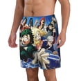 thumbnail image 3 of My Hero Academia Men's Swim Trunks Quick Dry Board Shorts Bathing Suit Swimsuits Beach Shorts with Mesh Lining, 3 of 7