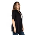 thumbnail image 5 of Plus Size Elbow Sleeve Open Front Cardigan, 5 of 10