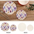 thumbnail image 6 of SKYSONIC 2 Pieces Mushroom Vegetable Leaves Trivet Mat Pot Holders Set, Hot Pads Potholder Cotton for Kitchen Weave Pot Mat Cooking Baking Decor Home, 6 of 7
