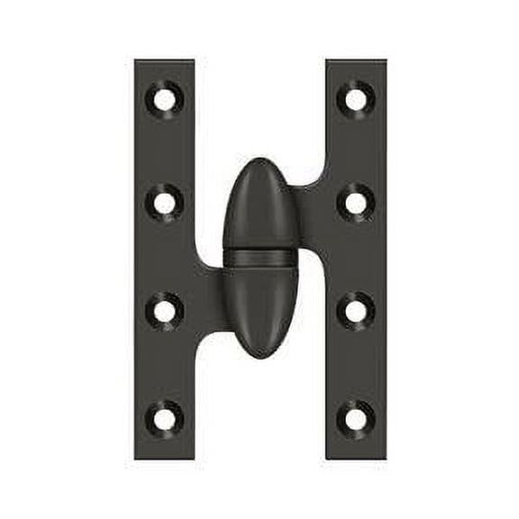 Deltana Ok5032b-L 5" X 3-1/4" Solid Brass Left Hand Olive Knuckle Hinge - Bronze