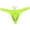 Apple Green, variant on Men Solid Swim Thong Nylon Swimwear Pouch Bikini Swimsuit T-back Bikini Yellow L