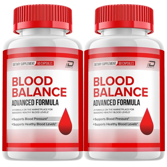 (2 Pack) Blood Balance Blood Support Capsules, BloodBalance Advanced Supplement, All Natural Formula to Maintain Healthy Levels, Maximum Strength Daily Formula, Blood Balance Reviews (120 Capsules)