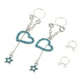 thumbnail image 4 of lionlar Dangle Non Clip on Body Jewelry , Blue Heart, 4 of 9