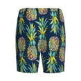 thumbnail image 5 of Naloa Colorful Pineapples Men's Short Pajama Pants, Lounge Comfort Shorts with Elasticized Waistband and Side Pockets - XX-Large, 5 of 9