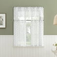 thumbnail image 5 of No. 918 Hawthorne Floral Leaf Sheer Rod Pocket Kitchen Curtains, 52"W X 14"L, 5 of 5