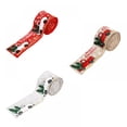 thumbnail image 1 of Classic Christmas Holiday Burlap Ribbon with Wired Edge  for DIY Gift Wrapping Christmas Tree Wreath Bows Decorations, 1 of 21