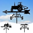 thumbnail image 2 of Wind Vane Outdoor Garden Weather Vane Metal Tractor Design Wind Direction Indicator for Farmhouse Yard Decoration, 2 of 6