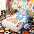 thumbnail image 2 of Erosebridal Waffle Drip Letter A Twin Sheet Sets, Cute Baseball Sport Bedding for Girls and Boys, 3pcs, 1 Flat Sheet, 1 Fitted Sheet and 1 Pillowcase, 2 of 6