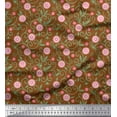 thumbnail image 1 of Soimoi Cotton Jersey Fabric Swirls & Floral Artistic Decor Fabric Printed Yard 58 Inch Wide, 1 of 1