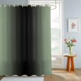 thumbnail image 4 of Shower Curtains for Bathroom, Sage Green Black Ombre Waterproof Fabric Shower Curtain, Gradient Contemporary Abstract Art Decorative Bathroom Curtain for Bathtub, 66"x72", No Hooks Included, 4 of 9