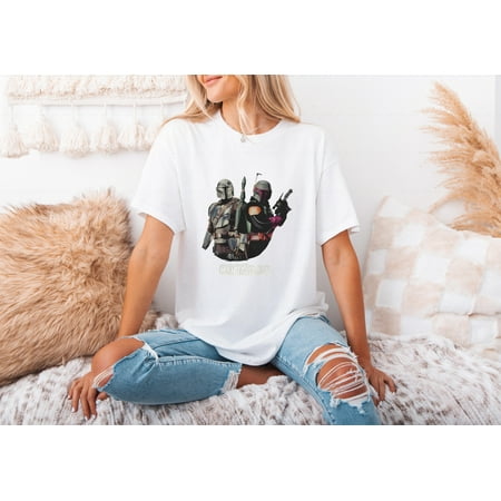 NexivaThe Mandalorian & Boba Fett T-shirt  Gildan Oversized Hoodie & Tote Bag  for men & women  up to size 5XL.