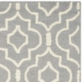 thumbnail image 4 of SAFAVIEH Cambridge Julian Geometric Wool Area Rug, Silver/Ivory, 9' x 12', 4 of 5
