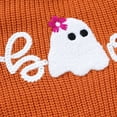 thumbnail image 6 of Coerni Toddler Boys Girls Halloween Sweater Orange Spook Knit Baby Sweater Long Sleeve Crewneck Pullover Sweatshirt, 6 of 7
