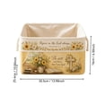 thumbnail image 7 of Vintage Floral Fabric Storage Basket Lined Rectangular Foldable Home Organizer Bin, 7 of 7